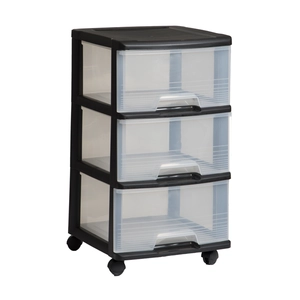 Curver Regał do przechowywania (3 x 20L) czarny