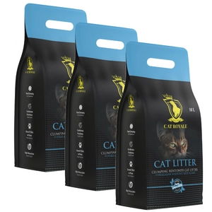 Cat Royale Naturalny żwirek bentonitowy 30l (3x10l)