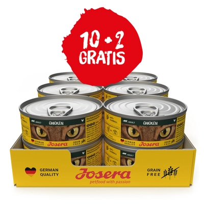 JOSERA Cat Chicken 10x85g + 2x85g GRATIS!!