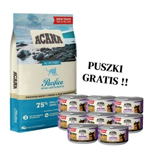 ACANA Pacifica Cat 4,5kg +  8szt. Acana Pate KITTEN 85g GRATIS!!