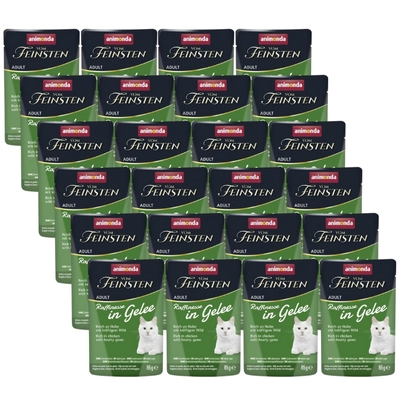 ANIMONDA Vom Feinsten Raffinesse kurczak z dziczyzną w galarecie 24x85g