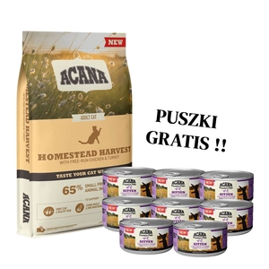 ACANA Homestead Harvest Cat 4,5kg + 8szt. Acana Pate KITTEN 85g GRATIS!!