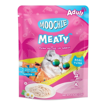 MOOCHIE Tuna In Gravy 70g mokra karma dla kota (Tuńczyk i rumianek w sosie)