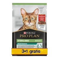 Purina Pro Plan Sterilised Wołowina 4x85g (3+1 GRATIS)