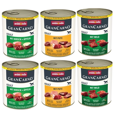 ANIMONDA GranCarno Adult Dog Mix Smaków 6x800g