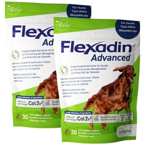 VETOQUINOL Flexadin Advanced Dietetyczna Karma Uzupełniająca Dla Psów  2x90g (60 kąsków)
