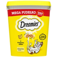 DREAMIES Mega Pudełko 350 g – karma uzupełniająca dla dorosłych kotów, z pysznym serem