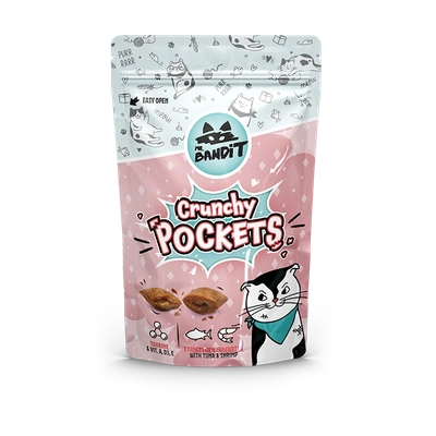 Mr Bandit Crunchy Pockets z tuńczykiem i krewetkami 40g	