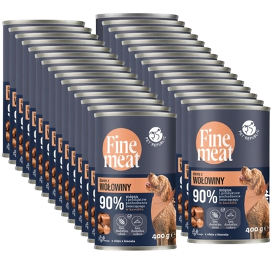 PetRepublic Fine Meat danie z wołowiny 30x400g dla psa