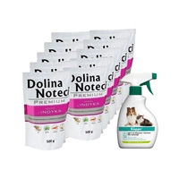 Dolina Noteci PREMIUM bogata w indyka 10x500g + HAPPS - płyn na kleszcze i komary dla zwierząt 200ml