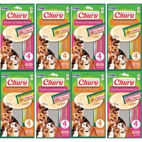 INABA Churu 4P przysmak dla psa o smaku kurczaka i łososia 4x(4x14g)+ INABA Churu 4P przysmak dla psa o smaku kurczaka 4x(4x14g)