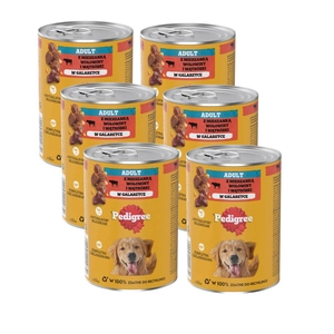 PEDIGREE Adult mokra karma dla psów, z wołowiną w galaretce 6x400g