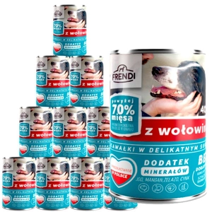 Frendi kawałki w delikatnym sosie z wołowiną 10x400g