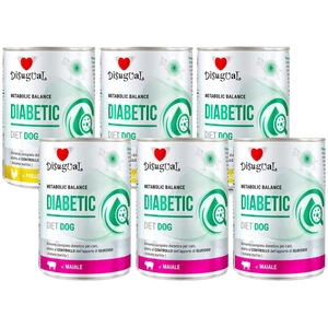 Disugual Karma mokra dla psa Weterynaryjna DIABETIC Kurczak/Wieprzowina (dorosły) 6x400g