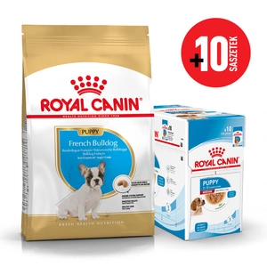 ROYAL CANIN French Bulldog Puppy 10kg karma sucha dla szczeniąt do 12 miesiąca, rasy bulldog francuski + karma mokra GRATIS!