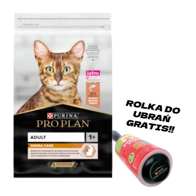  PRO PLAN Adult Derma Care Bogata w Łososia Sucha karma dla kota 10kg + Rolka do ubrań GRATIS!!