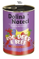 DOLINA NOTECI PREMIUM SUPERFOOD sarna i wołowina 400g