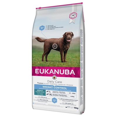 EUKANUBA Adult Large Breed Weight Control Chicken 15kg / Opakowanie uszkodzone (523,2427,2429,2431) !!! 
