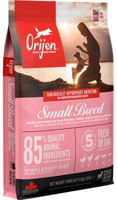 ORIJEN  SMALL BREED DOG 4,5 KG  / Opakowanie uszkodzone (622,1881) !!!