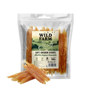 WILD FARM miękkie stripsy z kurczaka 500g przysmak dla psa