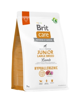 BRIT CARE Dog Hypoallergenic Junior Large Breed Lamb 3kg/Opakowanie uszkodzone (8633) !!! 