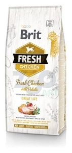 Brit Fresh Chicken & Potato Adult Great Life 12kg/ Opakowanie uszkodzone (5796,5799,5792,1788,1790) !!!
