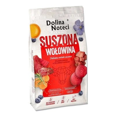 DOLINA NOTECI Premium Wołowina- karma suszona dla psa 9kg / Opakowanie uszkodzone (3599) !!! 