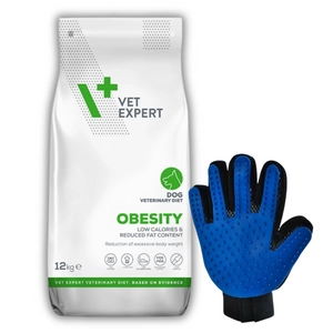VETEXPERT Veterinary Diet Dog Obesity 12kg + Rękawica do czesania GRATIS!
