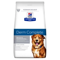 HILL'S PD Prescription Diet Canine Derm Complete 12kg//Opakowanie uszkodzone (1557, 1607,1678,1998) !!! 