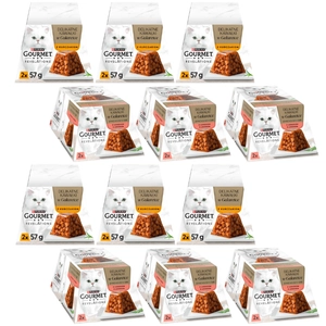 GOURMET Revelations Delikatne Kawałki w Galaretce Mix Smaków 12x(2x57g)