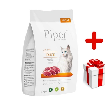 DOLINA NOTECI Piper Animals z kaczką dla kotów 3kg + niespodzianka dla kota GRATIS!