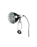 TRIXIE Lampa z klamrą zaciskową, czarna, z siatką ochronną, o 14cm/7cm, 75W