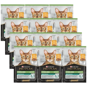 Purina Pro Plan Sterilised z kurczakiem dla kota 12x85g