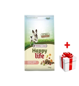 VERSELE-LAGA Happy Life Adult Mini Lamb 3kg + niespodzianka dla psa GRATIS!