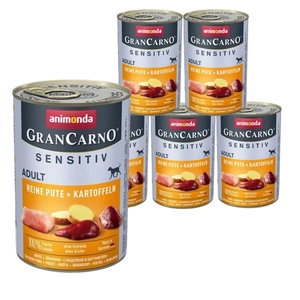 ANIMONDA GranCarno Sensitiv  Adult Dog smak: Indyk + ziemniaki 6x400g