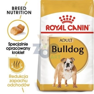 ROYAL CANIN Bulldog Adult 12kg karma sucha dla psów dorosłych rasy bulldog opakowanie uszkodzone (674)