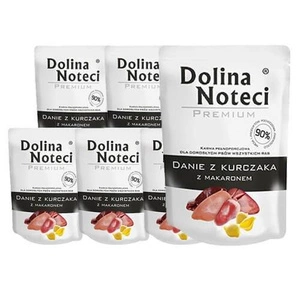 DOLINA NOTECI Danie z kurczaka z makaronem 10x300g-karma mokra dla psa