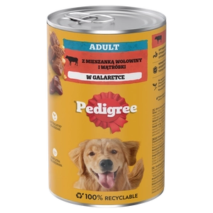 PEDIGREE Adult puszka 1200g - mokra karma pełnoporcjowa dla dorosłych psów, z wołowiną w galaretce