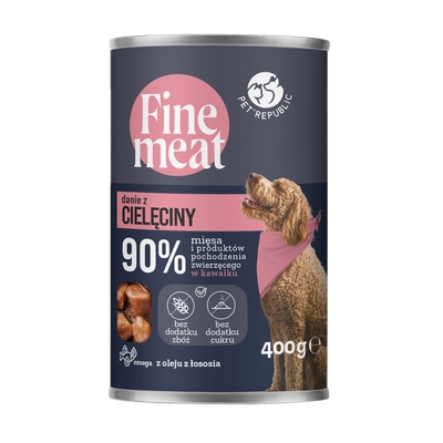PetRepublic Fine Meat danie z cielęciny 400g dla psa