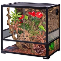 REPTI PLANET  terrarium szklane składane, drzwi przesuwne  60x45x60 cm