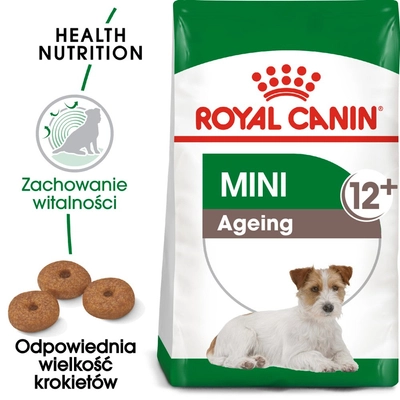ROYAL CANIN Mini Ageing 12+ 1,5kg karma sucha dla psów dojrzałych po 12 roku życia, ras małych / Opakowanie uszkodzone (3504) !!! 