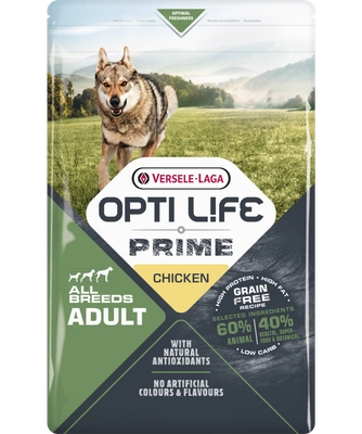 VERSELE-LAGA Opti Life Prime Adult Chicken 2,5kg - karma bezzbożowa dla dla dorosłych psów z kurczakiem