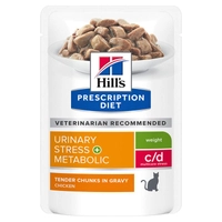 HILL'S PD Prescription Diet Feline c/d Urinary Stress + Metabolic Kurczak 85g saszetka