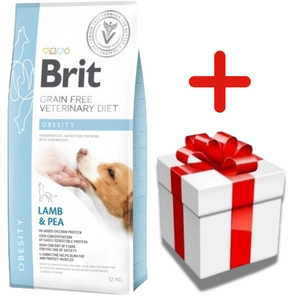 Brit GF veterinary diets dog Obesity 12 kg + NIESPODZIANKA DLA PSA GRATIS!!