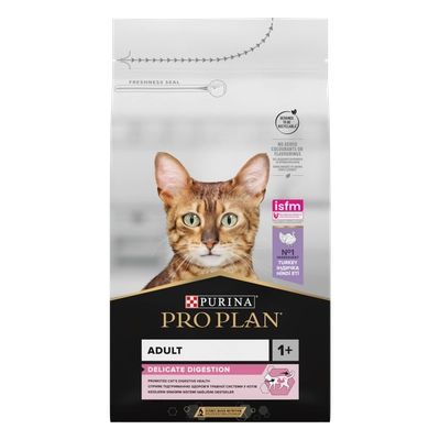 PRO PLAN Delicate Digestion Karma dla kotów bogata w indyka 1,5kg  / Opakowanie uszkodzone (5080) !!!