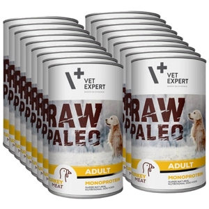Vetexpert Raw Paleo Adult Turkey 18x400g - indyk puszka