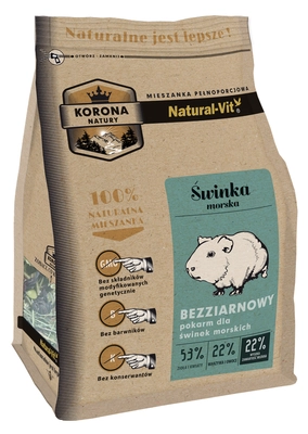 KORONA NATURY Natural-Vit pokarm dla świnki morskiej 750g