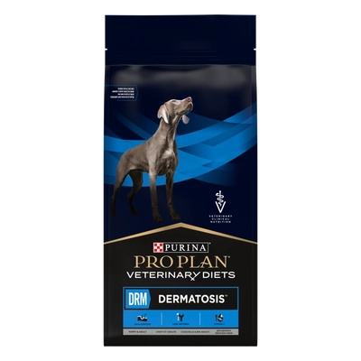 PRO PLAN Veterinary Diets DRM Dermatosis Karma sucha dla psa 12kg /Opakowanie uszkodzone (7241,7557,3626,3591) !!!