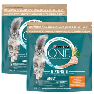 Purina One Cat Adult Karma z kurczakiem dla kota 2x1,5kg