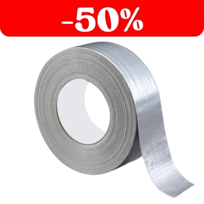 Taśma klejąca naprawcza srebrna mocna ok 20m